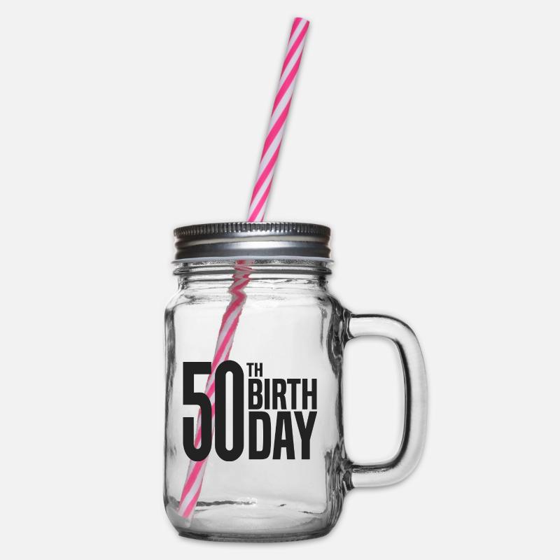 50e anniversaire - Bocal à boisson - transparent