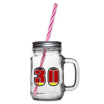 Numéro 30 Allemagne Jersey - Bocal à boisson - transparent - Droite