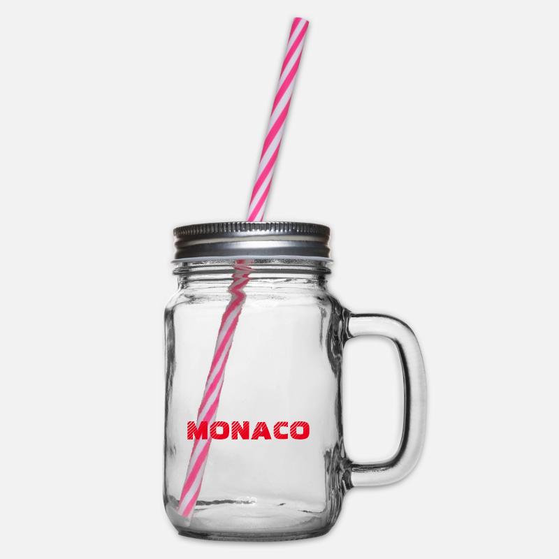 Monaco - Henkelglas mit Schraubdeckel - Klar
