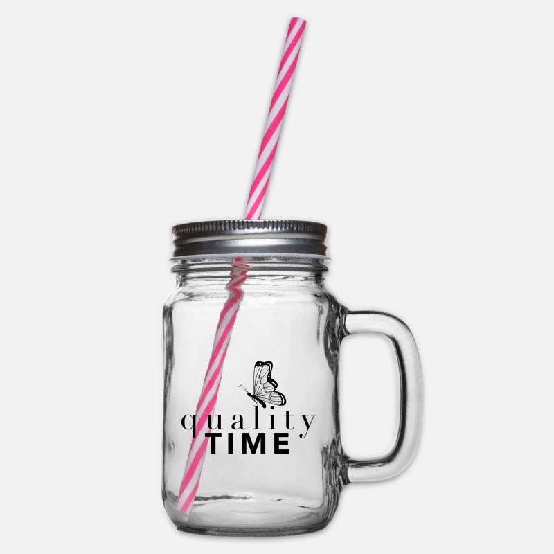 Temps de qualité - Bocal à boisson - transparent