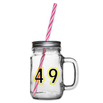 49 Nombre Collège - Bocal à boisson - transparent - Droite