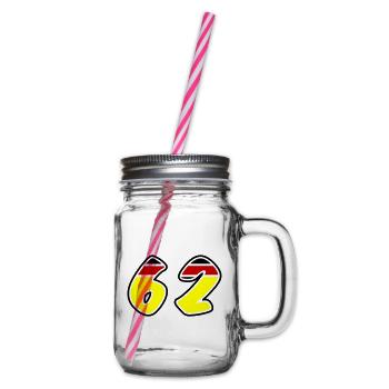 62 Symbole numérique Allemagne - Bocal à boisson - transparent - Droite