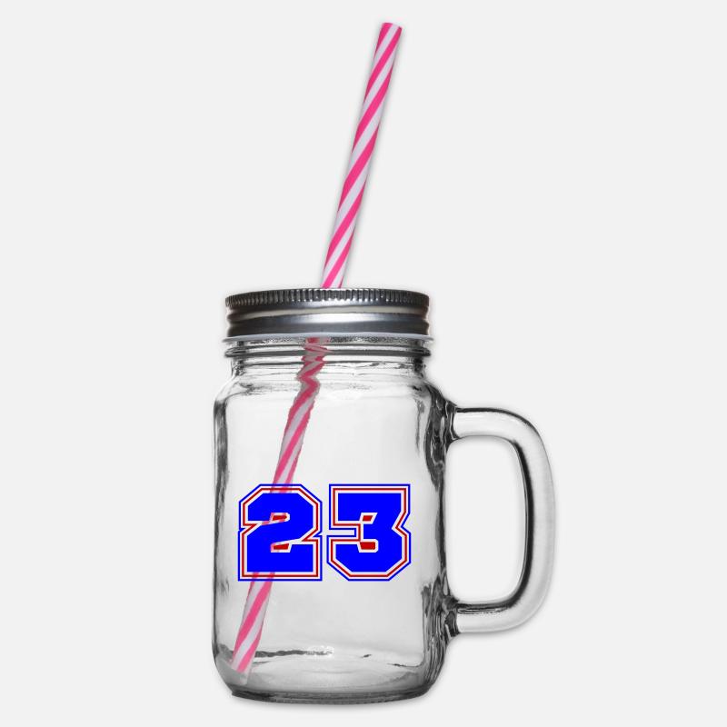 23 Numéro de numéro - Bocal à boisson - transparent