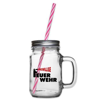 Freiwillige Feuerwehr - Henkelglas mit Schraubdeckel - Klar - Rechts