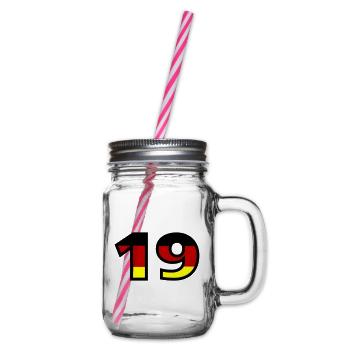 19 Numéro Allemagne Jersey - Bocal à boisson - transparent - Droite