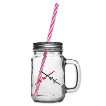 Sword Element - Glass jar with handle and screw cap - clear - Right