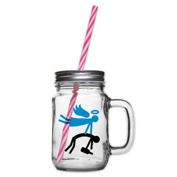 Guardian Angel - Drunk - Glass jar with handle and screw cap - clear - Right