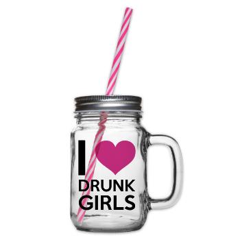I Love Drunk Girls - Bocal à boisson - transparent - Droite