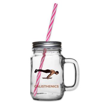 calisthenics - Glass jar with handle and screw cap - clear - Right