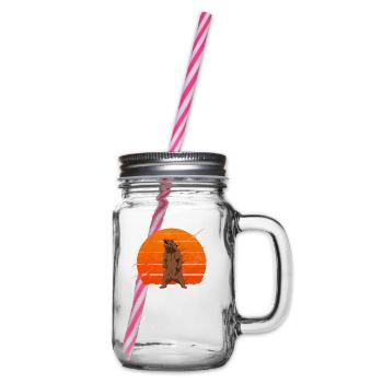 Grizzly bear nature cadeau ours brun - Bocal à boisson - transparent - Droite