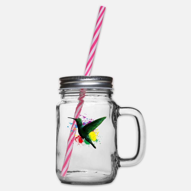 Vogel - Henkelglas mit Schraubdeckel - Klar