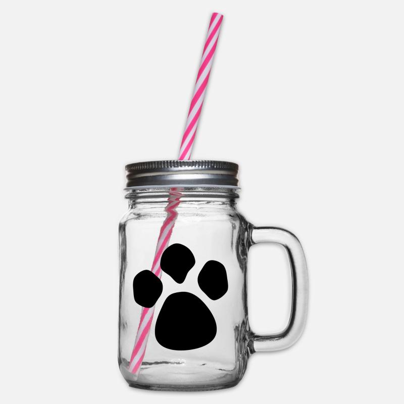 Patte de chien - Bocal à boisson - transparent