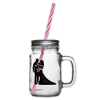 Mariage Mariage Mariée Jeunes mariés Mariage Mariage - Bocal à boisson - transparent - Droite