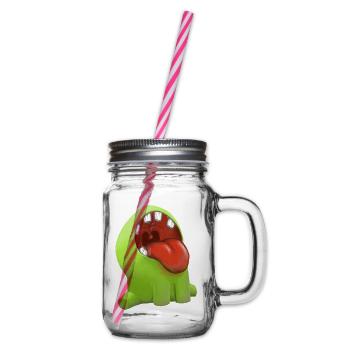 Gnome - Glass jar with handle and screw cap - clear - Right