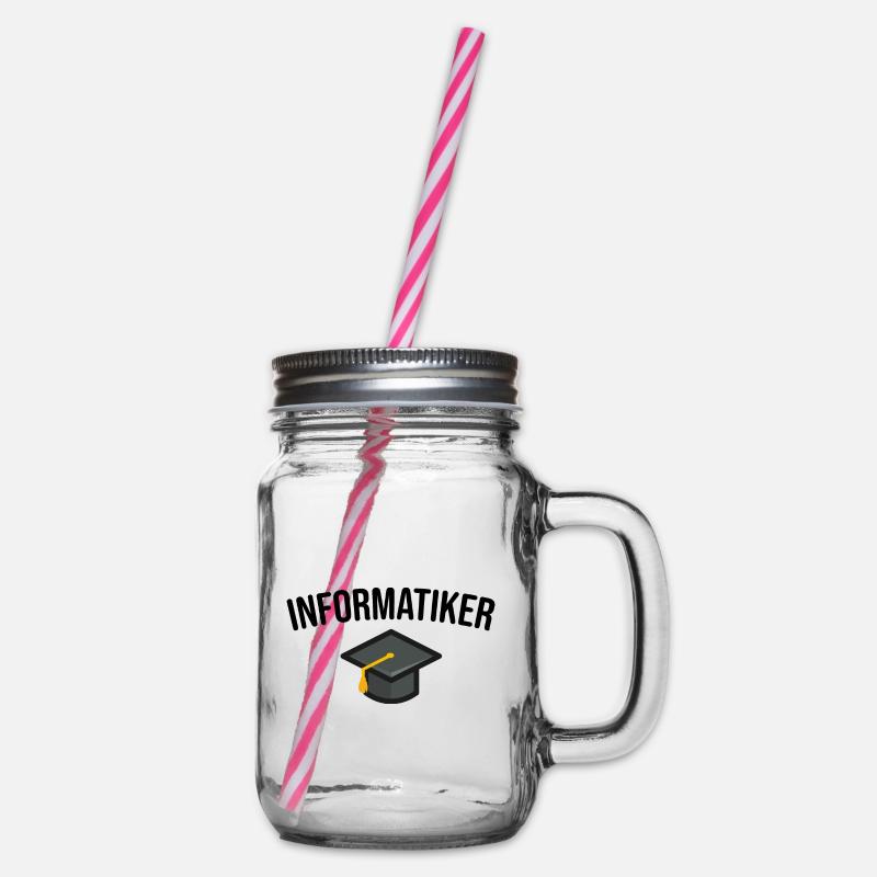 Informatiker Studium Ausbildung - Henkelglas mit Schraubdeckel - Klar