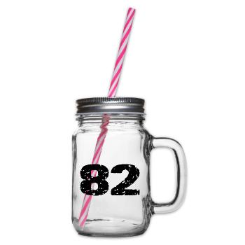 82 Maillot numéro - Bocal à boisson - transparent - Droite