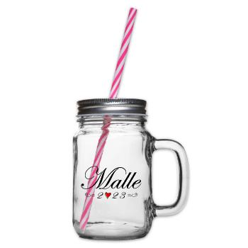 Malle 2023 Heart - Glass jar with handle and screw cap - clear - Right
