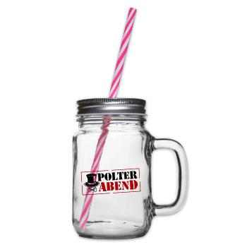 Bachelor Party Wedding Bachelor - Glass jar with handle and screw cap - clear - Right