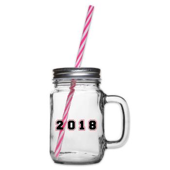 Numéro de l’année 2018 - Bocal à boisson - transparent - Droite