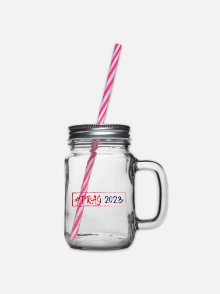 Prag 2023 - Henkelglas mit Schraubdeckel - Klar