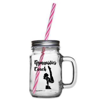 Gymnastics Coach - Glass jar with handle and screw cap - clear - Right