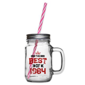 1984 best of - Glass jar with handle and screw cap - clear - Right