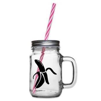 Icône banane - Bocal à boisson - transparent - Droite