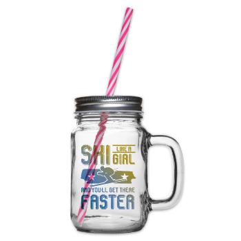 Ski filles - Bocal à boisson - transparent - Droite