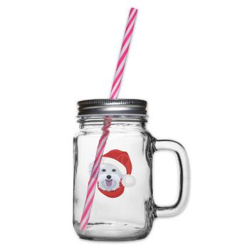Malteser Merry Christmas - Glass jar with handle and screw cap - clear - Right