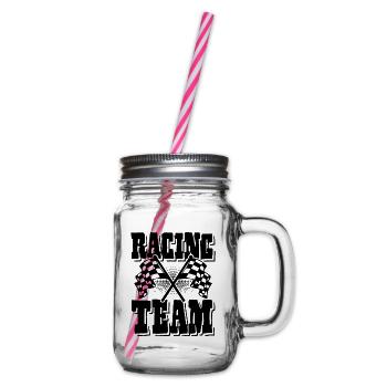 Équipe de course - Bocal à boisson - transparent - Droite