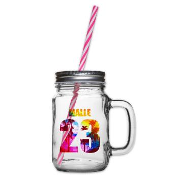 Malle 23 Mallorca 2023 - Glass jar with handle and screw cap - clear - Right