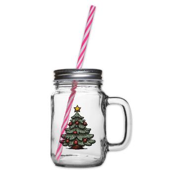 Arbre de Noël Noël Noël - Bocal à boisson - transparent - Droite
