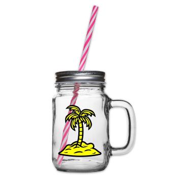 Palm Island vacances d’été - Bocal à boisson - transparent - Droite