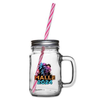 Malle 2024 Trip - Glass jar with handle and screw cap - clear - Right