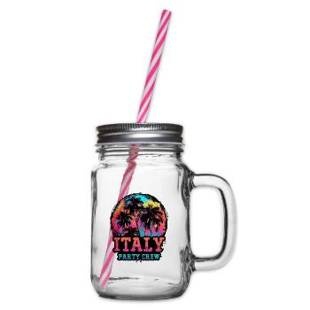 Équipe de fête en Italie - Bocal à boisson - transparent - Droite