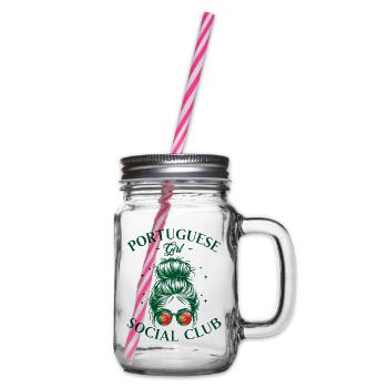 Femme Social Club Fille Portugaise - Bocal à boisson - transparent - Droite