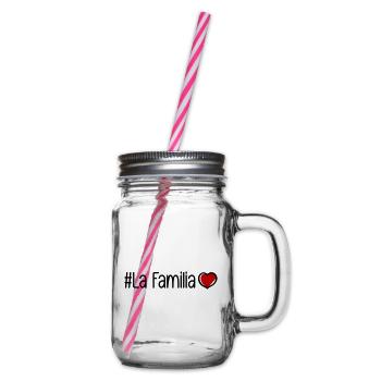 La Familia Herz - Henkelglas mit Schraubdeckel - Klar - Rechts