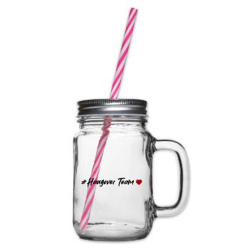 Hangover Team Heart - Glass jar with handle and screw cap - clear - Right