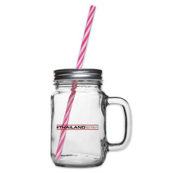 Thailand 2024 - Glass jar with handle and screw cap - clear - Right