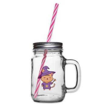 Fantasy Board Game - Glass jar with handle and screw cap - clear - Right