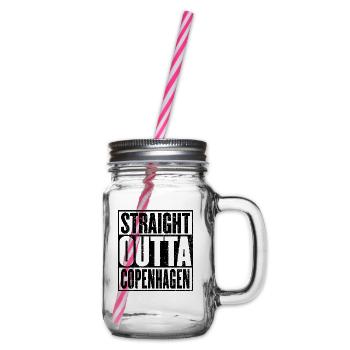 Straight Outta Kopenhagen Vintage - Henkelglas mit Schraubdeckel - Klar - Rechts
