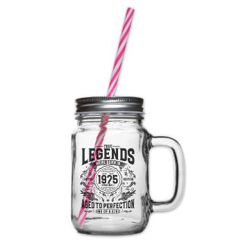 Vintage né en 1975 Legends Vintage Anniversaire - Bocal à boisson - transparent - Droite