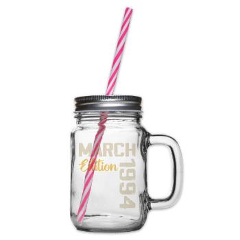 März 1994 Geburtstagsgeschenk März 1994 - Henkelglas mit Schraubdeckel - Klar - Rechts