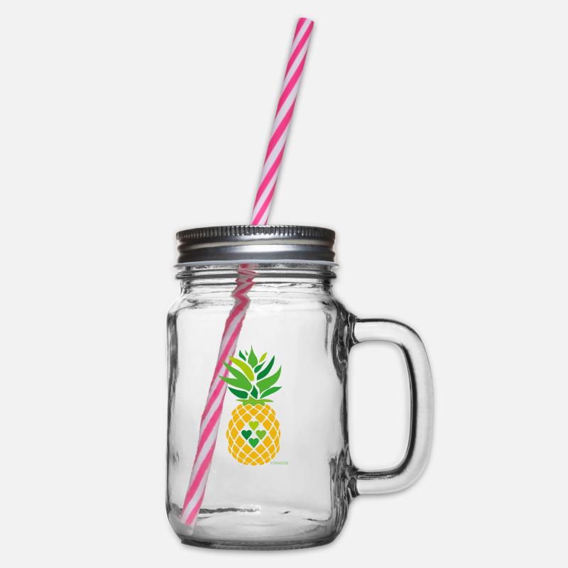 Love Pineapple - Bocal à boisson - transparent