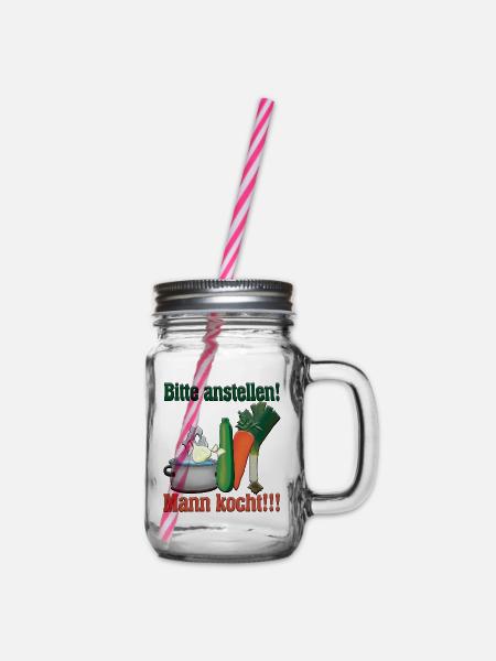 Kochtopf Gemüse - Henkelglas mit Schraubdeckel - Klar