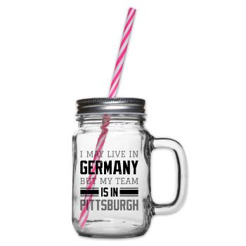 Pittsburgh - Henkelglas mit Schraubdeckel - Klar - Rechts
