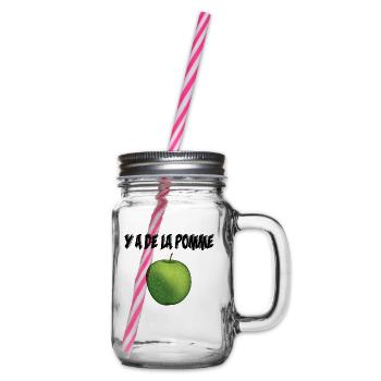 Y a de la pomme ! - Bocal à boisson - transparent - Droite