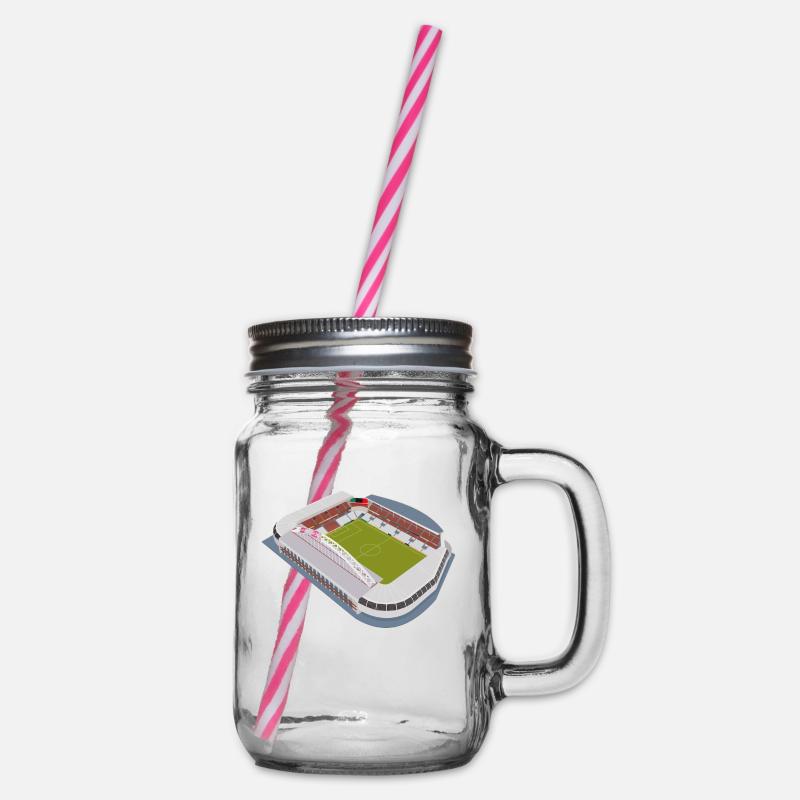 Stadion - Henkelglas mit Schraubdeckel - Klar
