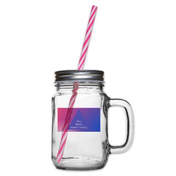 DU BIST WERTVOLL - Henkelglas mit Schraubdeckel - Klar - Rechts
