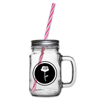 Symbole de la rose - Bocal à boisson - transparent - Droite